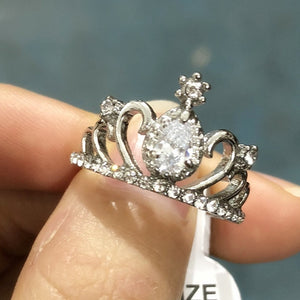 2Pcs/Set 2018 Luxury Green Blue Stone Crystal Rings For Women Sliver Color Zirconia Wedding Engagement Ring Jewelry Size 6 7 8 9