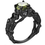 Ghost evil Skull skeleton Hand CZ Ring European and American Punk style Motor Biker Men Ring 2019 new skull men's jewelry