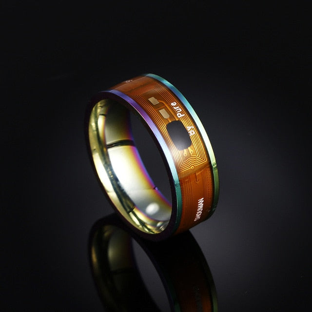Fashion Men's Smart Ring Magic Wear NFC Ring Finger Digital Ring for Android phones with functional couple stainless steel ring