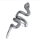 Free Fan Cool Retro Punk Exaggerated Men Snake Ring Fashion Personality Snake Opening Adjustable Ring Jewelry For Mens Gift