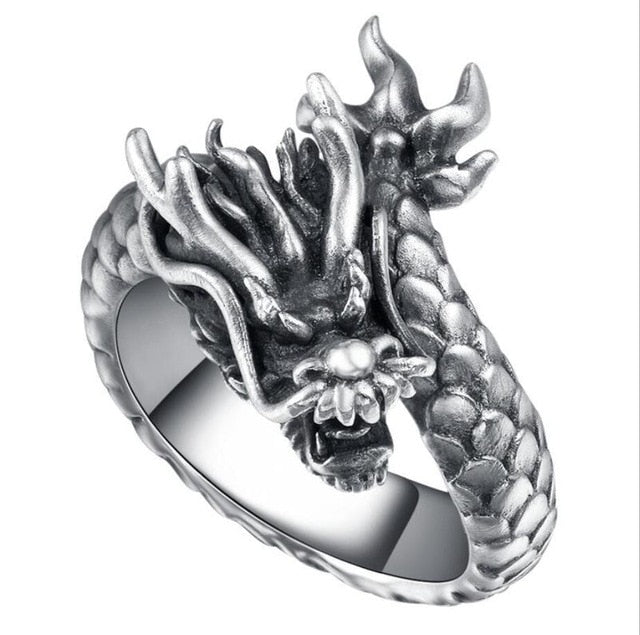 Free Fan Cool Retro Punk Exaggerated Men Snake Ring Fashion Personality Snake Opening Adjustable Ring Jewelry For Mens Gift