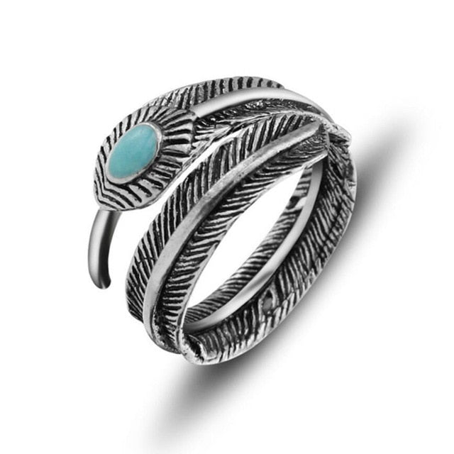 Free Fan Cool Retro Punk Exaggerated Men Snake Ring Fashion Personality Snake Opening Adjustable Ring Jewelry For Mens Gift