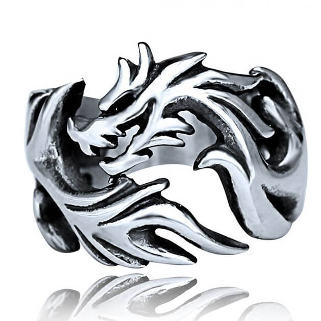 Free Fan Cool Retro Punk Exaggerated Men Snake Ring Fashion Personality Snake Opening Adjustable Ring Jewelry For Mens Gift