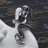 Free Fan Cool Retro Punk Exaggerated Men Snake Ring Fashion Personality Snake Opening Adjustable Ring Jewelry For Mens Gift
